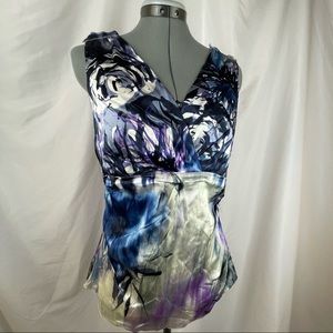 Tahari Silk Sleeveless Medium
